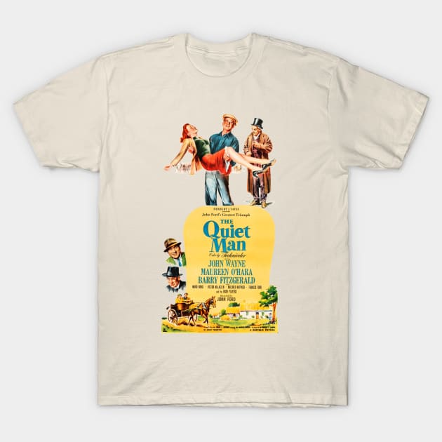 The Quiet Man Movie Poster #1 T-Shirt by MovieFunTime